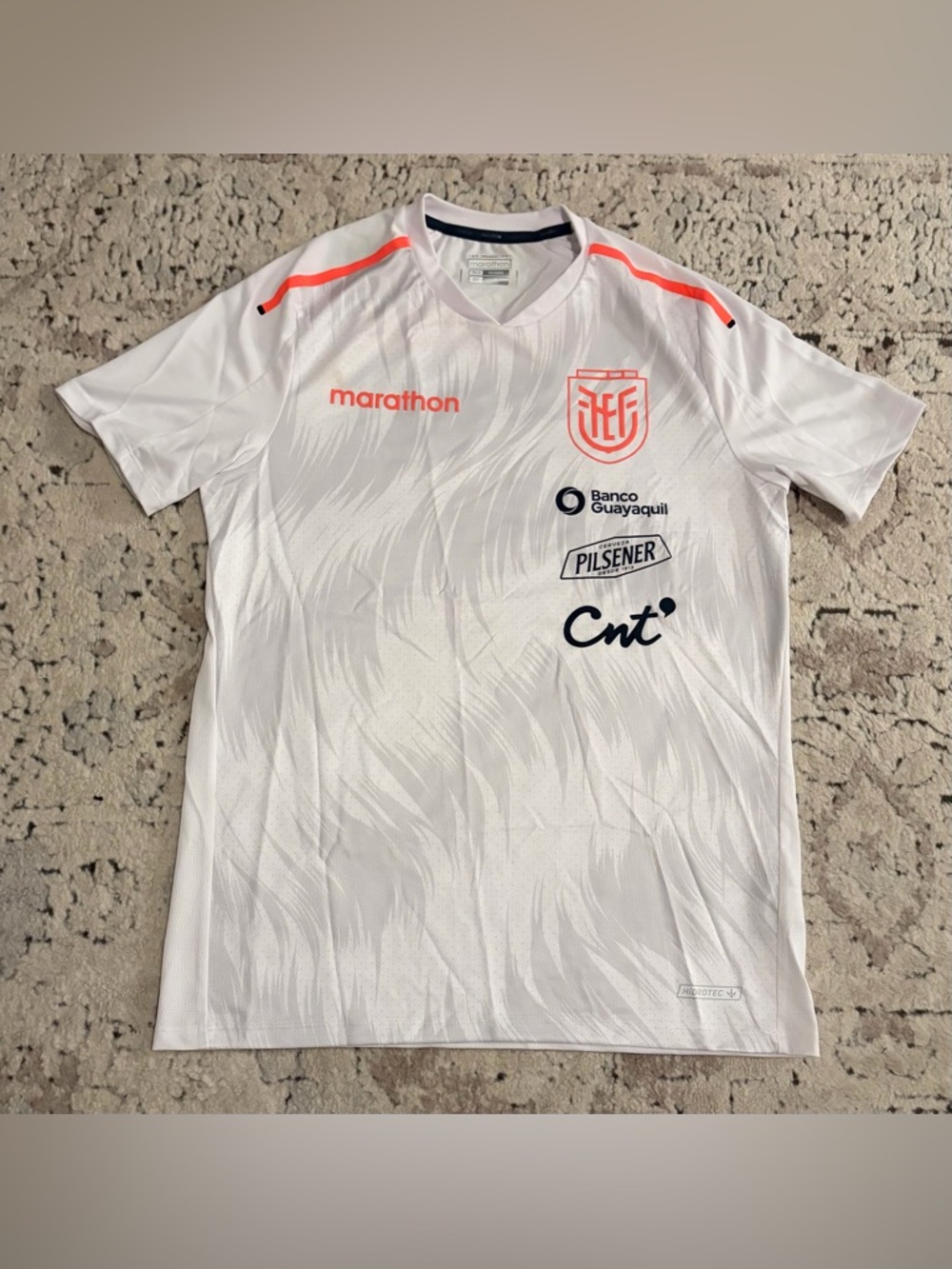 Marathon Authentic Ecuador National Team White Training Jersey Men’s Sz: M